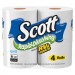 Scott KCC47617 Rapid-Dissolving Toilet Paper, Bath Tissue, 1-Ply, White, 231 Sheets
