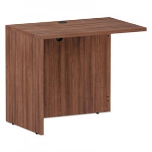 Alera ALEVA353624WA Alera Valencia Series Reversible Return/Bridge Shell, 35w x 23 5/8d x 29 1/2h, Modern Walnut