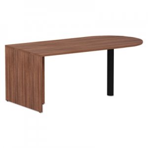 Alera ALEVA277236WA Alera Valencia Series D-Top Desk, 71" x 29.5" x 29.5", Modern Walnut