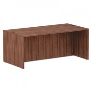 Alera ALEVA217236WA Alera Valencia Series Straight Front Desk Shell, 71" x 35.5" x 29.63", Modern Walnut