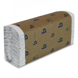 Boardwalk BWK51GREENB Green C-Fold Towels, White, 10 1/8 x 12 3/4, 150/Pack, 16 Packs/Carton