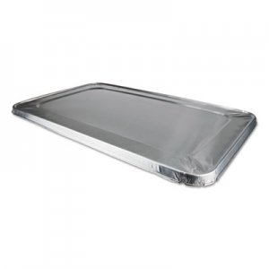 Durable Packaging DPK8900CRL Aluminum Steam Table Lids for Rolled Edge Half Size Pan, 50/Carton
