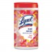 LYSOL Brand RAC97181EA Disinfecting Wipes, 7 x 7.25, Mango and Hibiscus, 80 Wipes/Canister