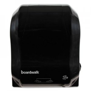 Boardwalk BWK1501 Hands Free Mechanical Towel Dispenser, 13.25 x 10.25 x 16.25, Black