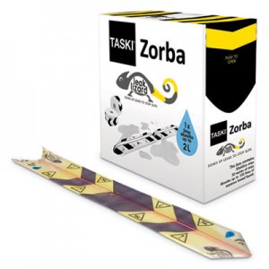 Diversey DVOD7523269 Zorba Absorbent Control Strips, 0.5 gal Absorbing Volume, 1" x 100 ft, 50 Strips/Box
