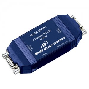 B+B 9POP4 9 Pin, 4-Channel RS-232 Isolator