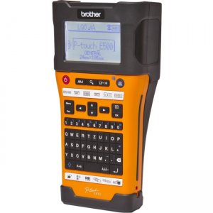 Brother PTE500 Industrial Handheld Labeling Tool w/ Auto Cutter & Computer Connectivity