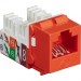 Black Box FMT636-R3 GigaTrue2 CAT6 Keystone Jack - Unshielded, 110 Punchdown Type, TAA, Orange