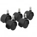 Master Caster 64330 Duet Noiseless Carpet Mat Casters, 5/Set MAS64330