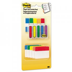 Post-it MMM686XLP Flags and Tabs Combo Pack, Assorted Primary Colors, 230/Pack