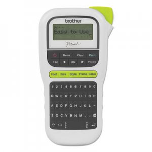 Brother P-Touch BRTPTH110 PT-H110 Easy Portable Label Maker, 2 Lines, 4.5 x 6.13 x 2.5