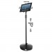 Kantek KTKTS890 Floor Stand for iPad and Other Tablets, Black