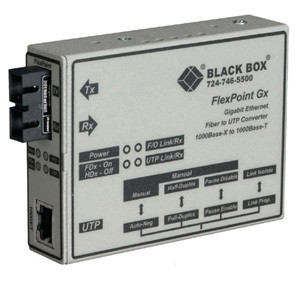 Black Box LMC1004AR3 FlexPoint Gigabit Ethernet Media Converter
