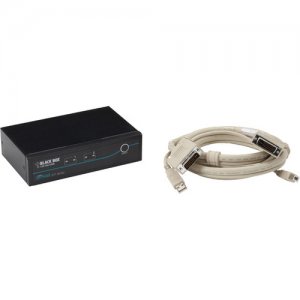 Black Box KV9612A-K ServSwitch DT DVI 2-Port with Emulated USB Keyboard/Mouse Kit