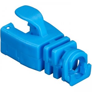 Black Box FMT717-SO-50PAK Snap-On Snagless Cable Boot - Blue, 50-Pack