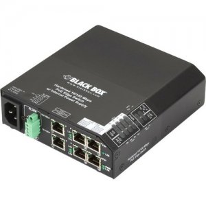 Black Box LPH240A-H Hardened PoE PSE Switch, (6) 10/100 RJ-45, AC Powered