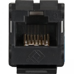 Black Box FMT631-R3 GigaTrue2 CAT6 Keystone Jack - Unshielded, 110 Punchdown Type, TAA, Black