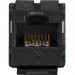 Black Box FMT631-R3 GigaTrue2 CAT6 Keystone Jack - Unshielded, 110 Punchdown Type, TAA, Black