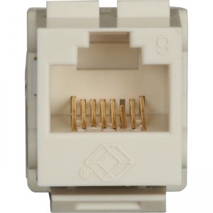 Black Box FMT635-R3 GigaTrue2 CAT6 Keystone Jack - Unshielded, 110 Punchdown Type, TAA, Office White