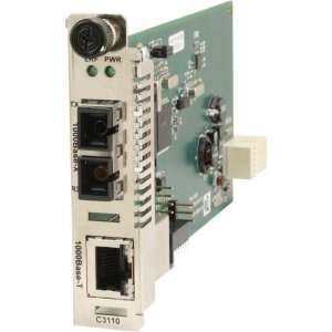 Transition Networks C3110-1039 Gigabit Ethernet Media Converter Module 1000Base-T to 1000Base-SX/LX