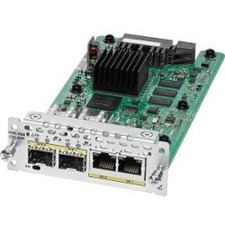 Cisco NIM-2GE-CU-SFP-RF 2-Port Gigabit Ethernet WAN Network Interface Module - Refurbished