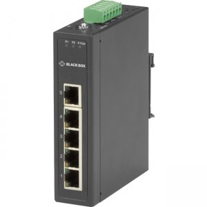 Black Box LBH3050A Industrial 10/100-Mbps Ethernet Switch - Unmanaged, Extreme Temperature, 5-Port
