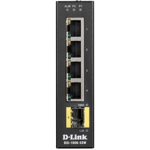D-Link DIS-100G-5SW Industrial Gigabit Unmanaged Switch with SFP Slot