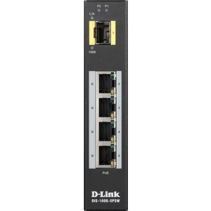 D-Link DIS-100G-5PSW Industrial Gigabit Unmanaged PoE Switch with SFP Slot