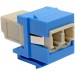 Tripp Lite N455-000-BL-KJ Duplex Multimode Fiber Coupler, Keystone Jack - LC to LC, Blue