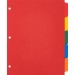 Business Source 01809 Plain Tab Color Polyethylene Index Dividers BSN01809