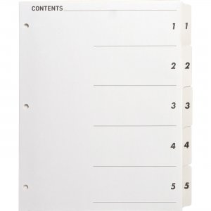 Business Source 05852 Table of Content Quick Index Dividers BSN05852