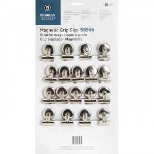 Business Source 58506 Magnetic Grip Clips Pack BSN58506