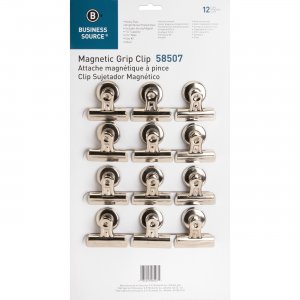 Business Source 58507 Magnetic Grip Clips Pack BSN58507