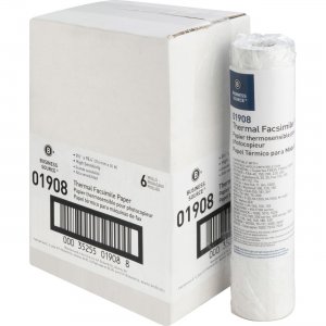 Business Source 01908 Thermal Fax Paper Rolls BSN01908