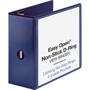 Business Source 26978 Navy D-ring Binder BSN26978