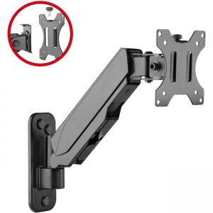 SIIG CE-MT2K12-S1 Aluminum Wall Mount Gas Spring Monitor Arm
