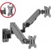 SIIG CE-MT2M12-S1 High Premium Aluminum Gas Spring Wall Mount - Dual Monitor