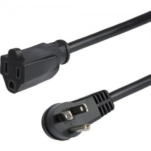 StarTech.com PAC101R3 Flat Extension Cord - NEMA 5-15R to NEMA Right-Angle 5-15P - 3 ft