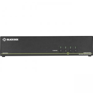 Black Box SS4P-DH-DVI-U NIAP 3.0 Secure 4-Port Dual-Head DVI-I KVM Switch