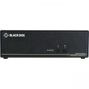 Black Box SS2P-SH-HDMI-UCAC Secure NIAP 3.0 KVM Switch - Single-Head, HDMI, CAC, 4K, 2-Port