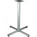 Lorell 34431 Silver Bistro-height X-leg Table Base LLR34431