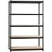 Lorell 59698 2,300 lb Capacity Riveted Steel Shelving LLR59698