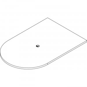 Lorell POC4872MY Prominence 2.0 Half-Racetrack Conference Tabletop LLRPOC4872MY