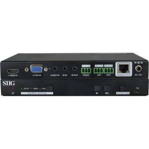SIIG CE-H24211-S1 HDMI/VGA 2x1 HDBaseT 4K Scaler Switcher