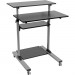 Tripp Lite WWSSRC Rolling Standing Desk/Workstation on Wheels, Height Adjustable, Mobile