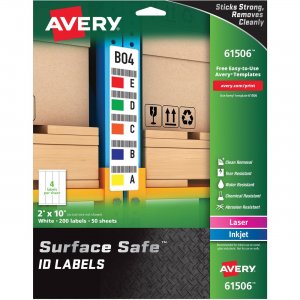Avery 61506 Surface Safe ID Labels AVE61506