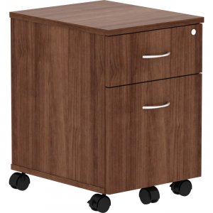 Lorell 16230 Revelance Walnut Laminate Mobile Pedestal LLR16230