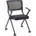 Lorell 41845 Plastic Arms Mesh Back Nesting Chair LLR41845