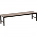 Lorell 42689 Charcoal Faux Wood Outdoor Bench LLR42689