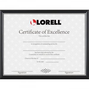 Lorell 49215 Certificate Frame LLR49215